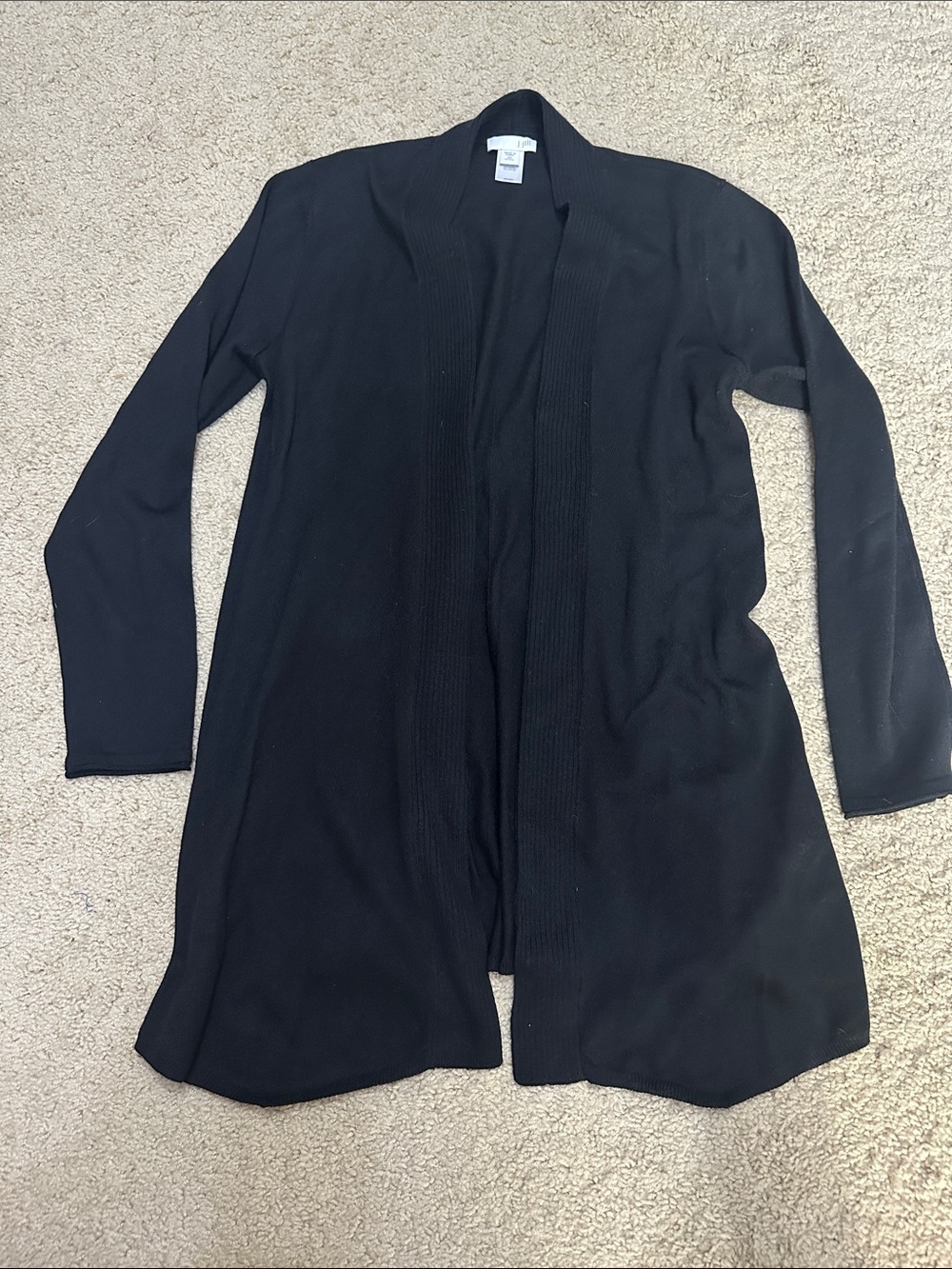 J. Jill Black Open-Front Women's Cardigan